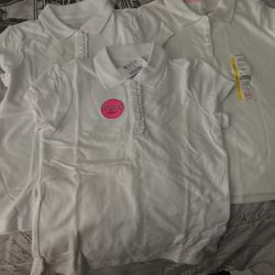 Girls Uniform White Shirt Size 7-8 M