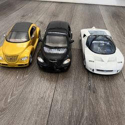 Diecast 1/18 scale lot of 3 cars 25 dollars for all 3 