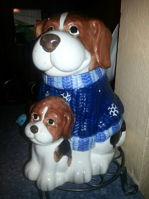 Christmas hounds Collectible Cookie Jar