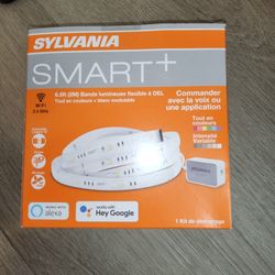 SYLVANIA Smart WiFi LED Light Strip 6.5ft, RGBW, Alexa & Google Home, 1 Pk