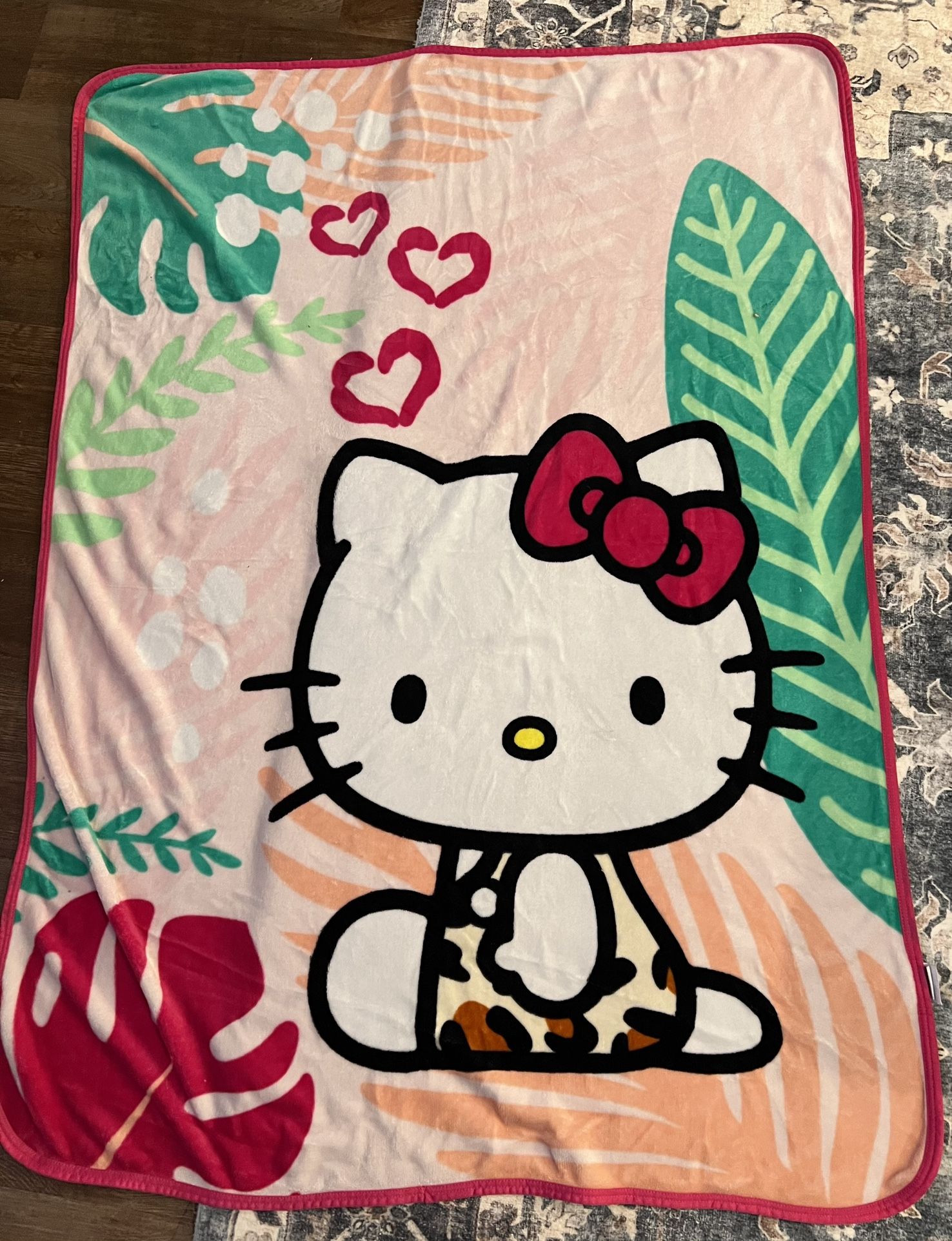 Hello Kitty Fleece Blanket 46x60