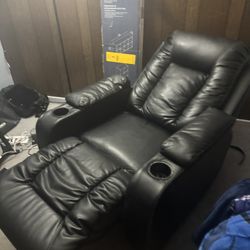 Leather electric chair recliner