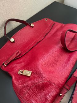Furla Piper Red Leather Satchel