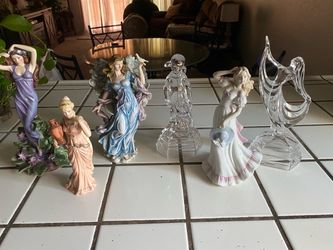 Lot of 6 Decorative Female Figurines
