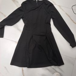 Black Dress Long Sleeve Short