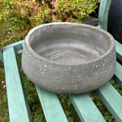 Concrete Round Planter Bowl. Read description
