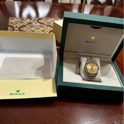 R0lex DateJusť Champagne Diał 36mm