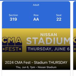 CMA FESTIVAL TICKETS FOR SALE