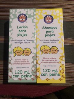 Lotion and shampoo elimina los piojos