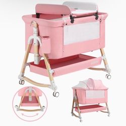 Pink Baby Bassinet