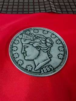 3 Inch 1885 Liberty United States Of America V Nickel Coin Novelty Paperweight  Coin Made From Zinc