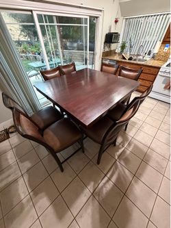 9 PIECE DINING SET - $350