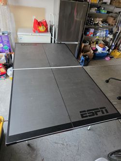 Foldable Ping Pong Table w/ Wheels – $50