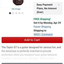 Taylor Aero Grand Theater Acoustic Guitar Case