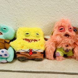 Viral Sold As A  Set Only Of SpongeBob and Friends Fuggler Keyrings
