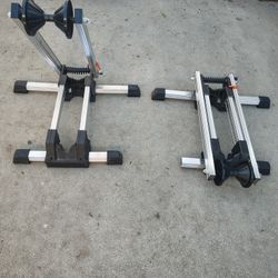 Pair of Portable Aluminum Bicycle Stands 