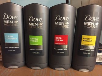 New Dove care body wash
