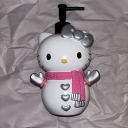 Hello Kitty Snow Man Soap Dispenser 