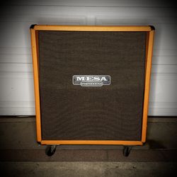 MESA Boogie - 4x12 guitar amp speaker cabinet (custom orange tolex)