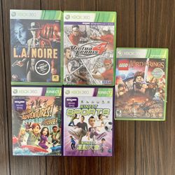 Used XBOX 360 games x 5