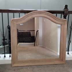 Gorgeous glitter gold rose wood framed dresser mirror