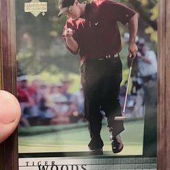 (5) 2001 Tiger Woods Upper Deck Rookie Cards #1