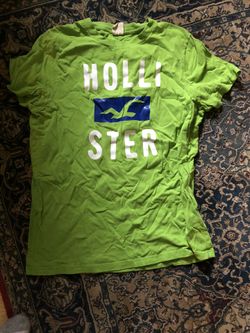 Hollister shirt men’s size L Large lime green