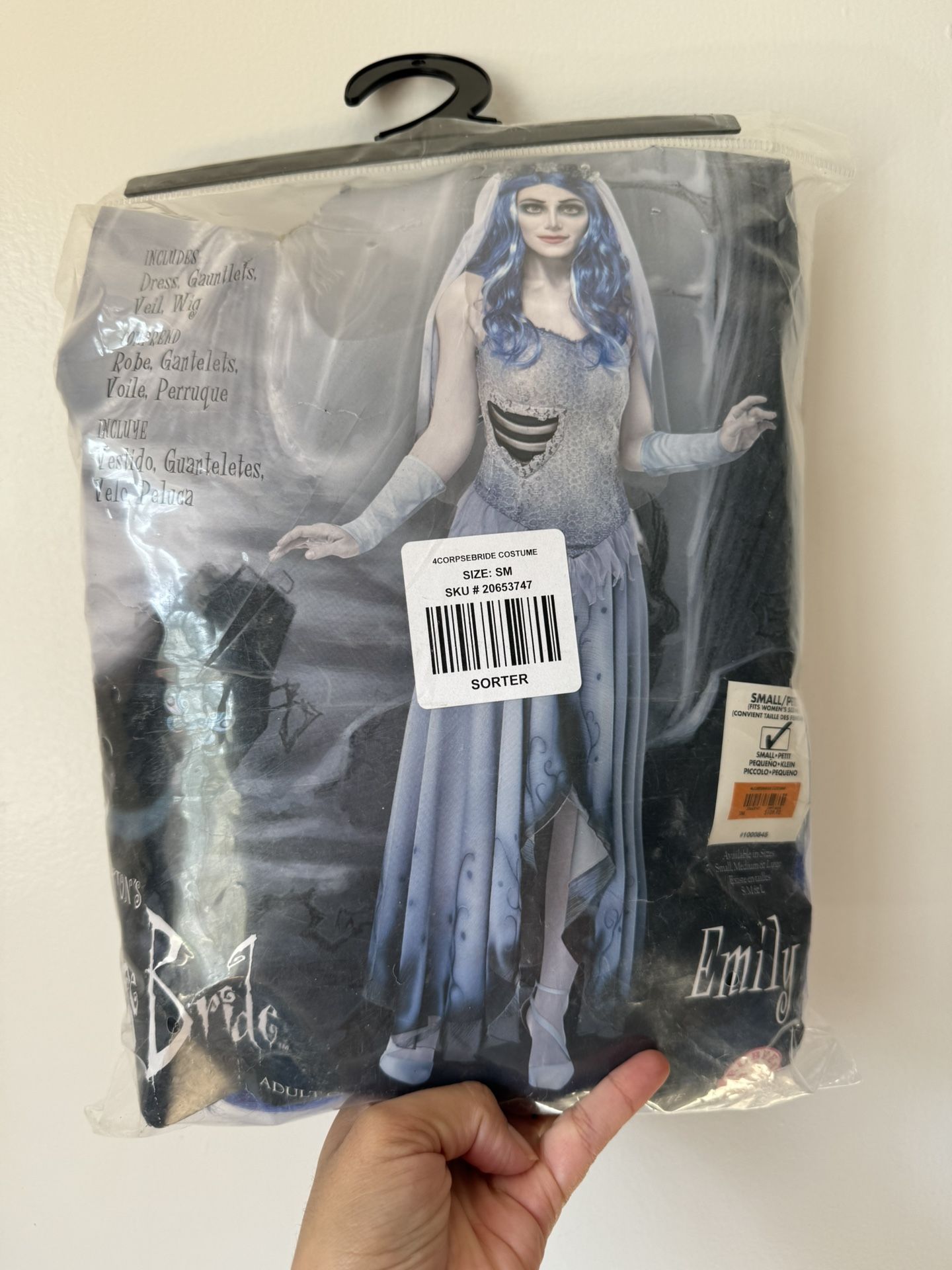 Emily Corpse Bride Adult Costume Size Small/ Halloween Costume