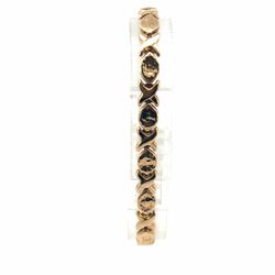 Woman’s Ladies 10k Yellow Gold 7.5” Inch 5.6mm X’s and O’s Link Bracelet GP3122018