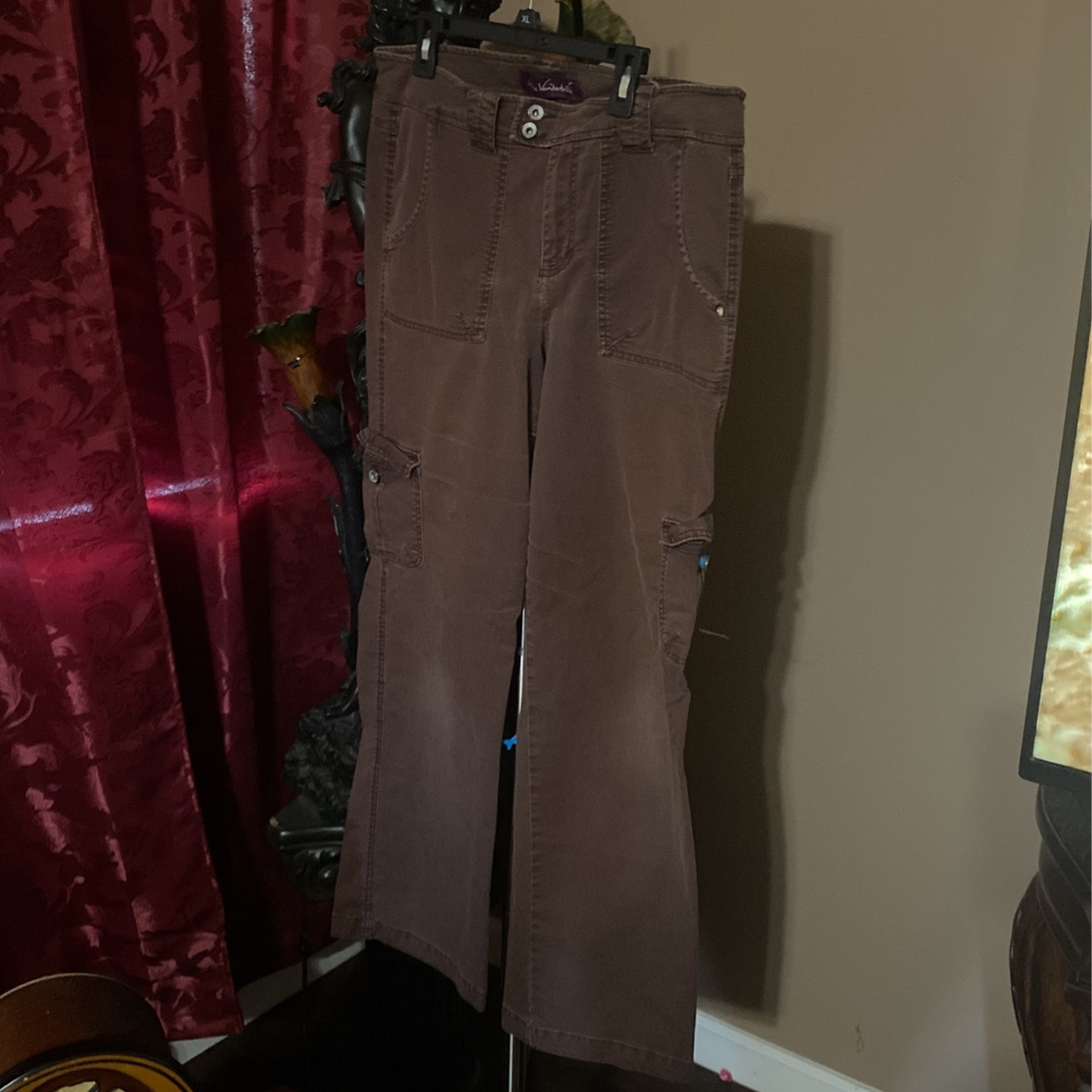 Gloria Vanderbilt Brown Cargo Pants