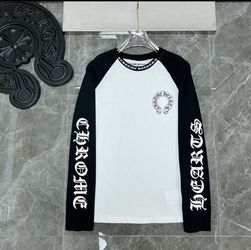 Black and white long sleeve