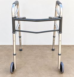 Folding Walker with Front Wheels