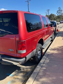 Ford Excursion Full-Size SUV Red