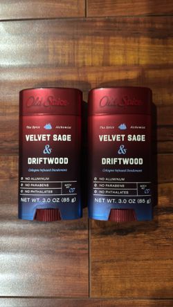 Old Spice Cologne Infused Deodorant; NoAluminum, No Parabens, No Phthalates: Velvet Sage & Driftwood Scent; 3 oz Each (2 For $20)
