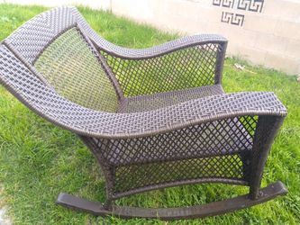 Outdoor Resin Wicker Rocking Chairs
