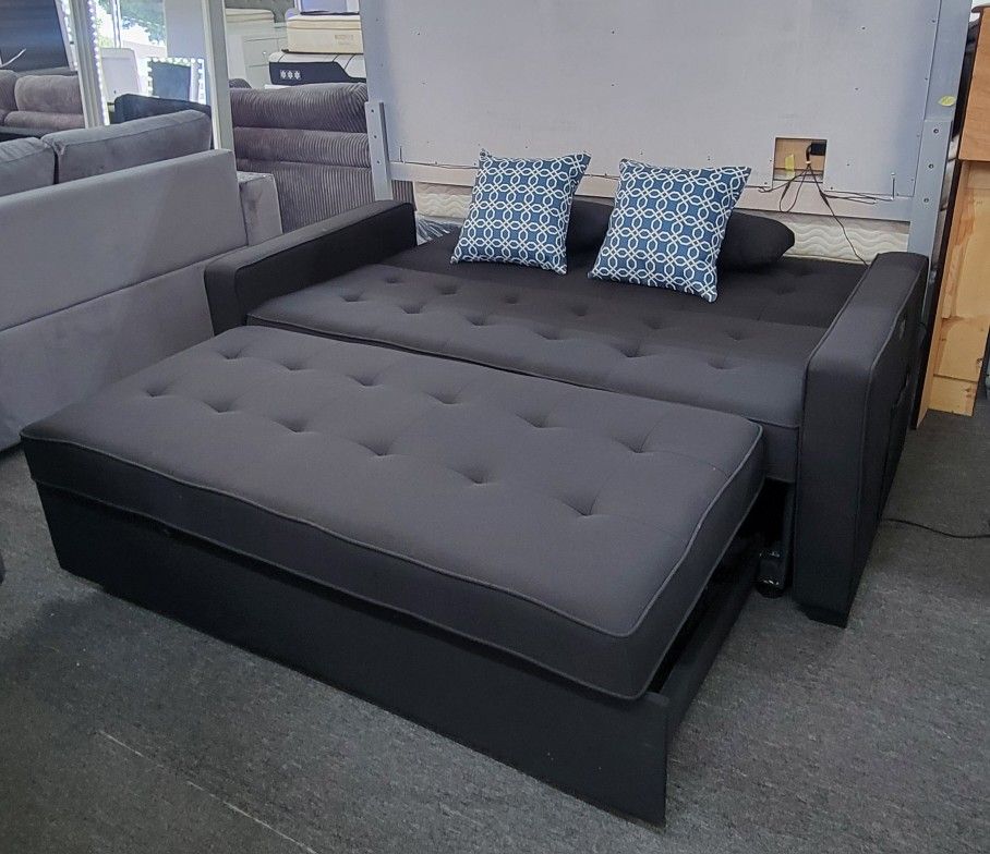 ✅️✅️ Black sectional sofa pull out sleep area✅️