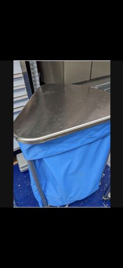 New Stainless Steel Linen Hamper Cart 