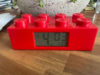 Lego Alarm Clock 7.5 Inch Lego Brick