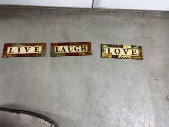 Live Love Laugh Signs 