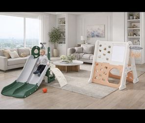 2-Pc Kids Slide Playset And Climber [NEW] **Assembly Req** 