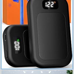 AI Hand Warmers Rechargeable 2 Pack, 3 Heat Levels (104–121°F), Real-Time Temp & Battery Display, Electric Hand Warmers, Fast Heating, Fits in Gloves/
