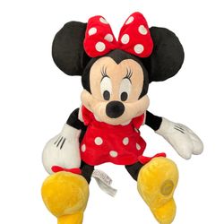Disney Genuine Original Authentic Minnie Mouse Plush – Red – Medium 18'' Plush
