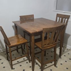 Wood Table And Chairs