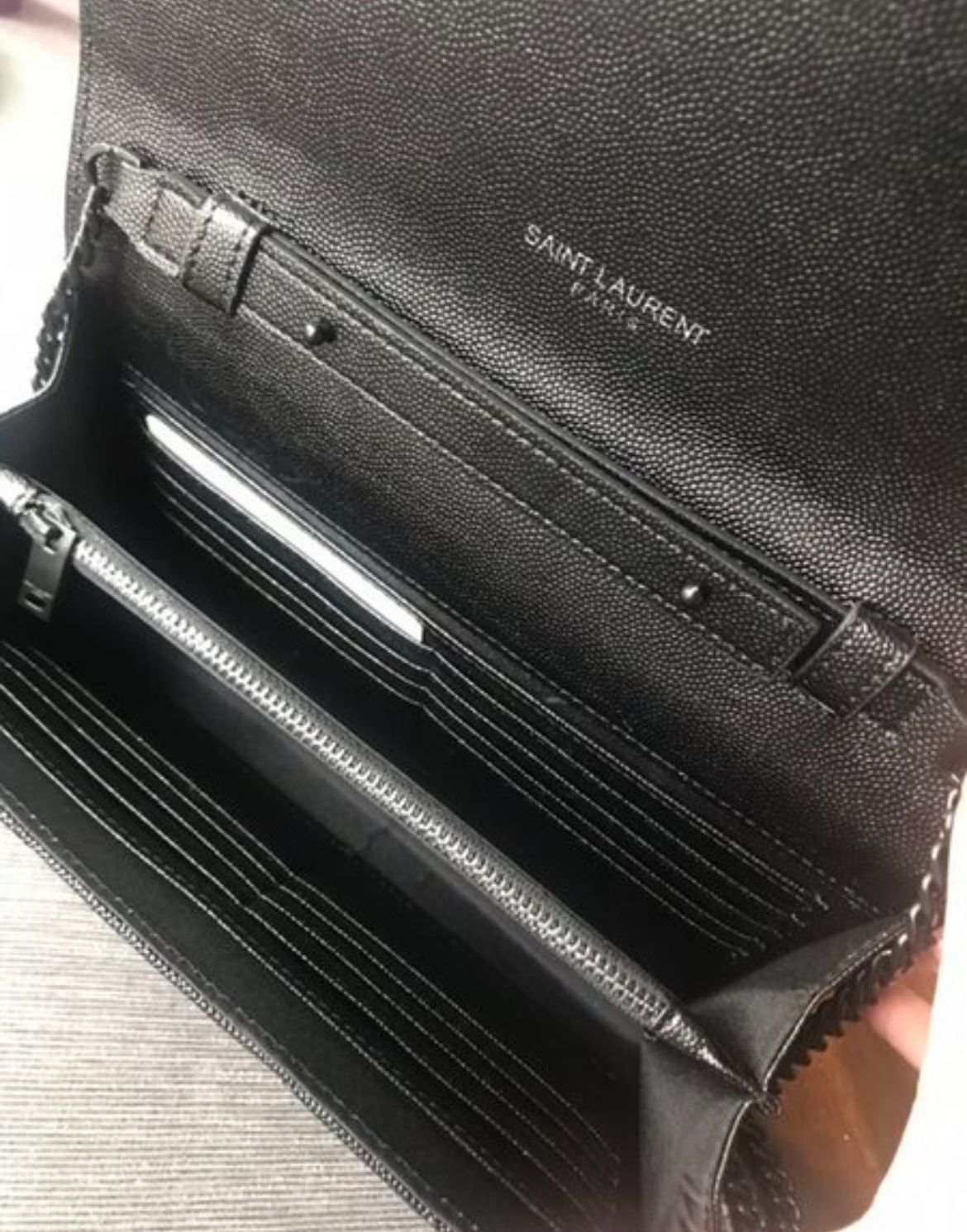 Chic Leather Shoulder Clutch Bag N