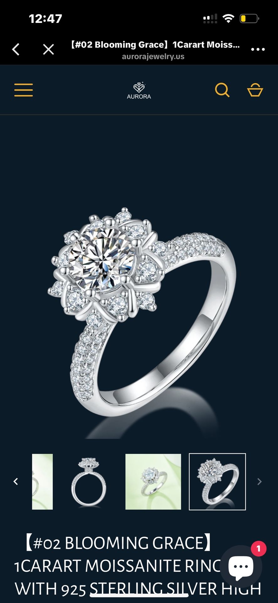Moissanite Engagement Ring