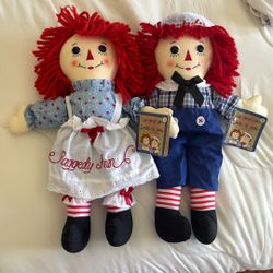 Raggedy Ann & Andy dolls 