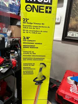 Ryobi 18v hedger kit only asking $130 (financing available)