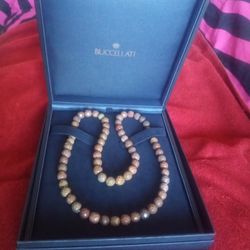 BUCCELLATI Jasper Bead Necklace 