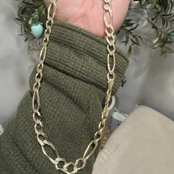 14k Gold Figaro Chain, 24 Inches