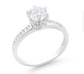 NEW 1.39 Ctw IGI Certified Lab Diamonds E-F VVS 14K Designer Ring